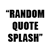 buzztouch plugin: Random Quote Splash